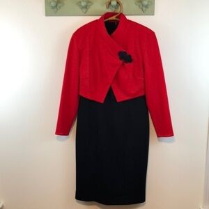 Vintage Caron Petite Chicago Dress with Bolero Size 10